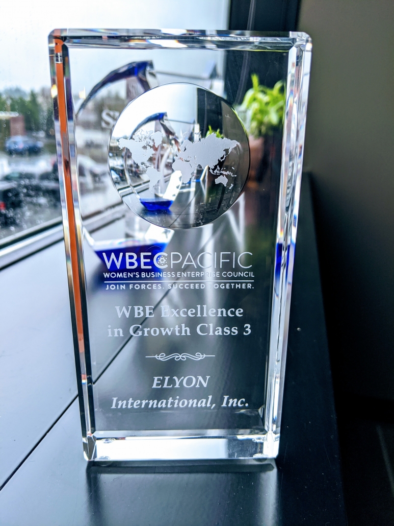 Elyon International Excellence in Growth Award